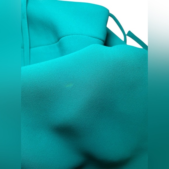 Amanda Uprichard Turquoise Roxi Bow Mini Dress Size Large - Picture 7 of 8